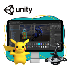 Мир игр на Unity 2D на популярном движке + AI-помощники - КИБЕРшкола программирования для детей, компьютерные курсы для школьников, начинающих и подростков - KIBERone г. Новокуйбышевск
