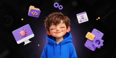 Идеальный сайт с нуля: код, дизайн и AI-помощник - КИБЕРшкола программирования для детей, компьютерные курсы для школьников, начинающих и подростков - KIBERone г. Новокуйбышевск